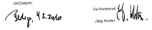 Hurter-Unterschrift