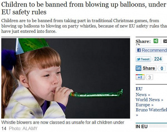 EU verbietet Kindern das Ballon-Aufblasen