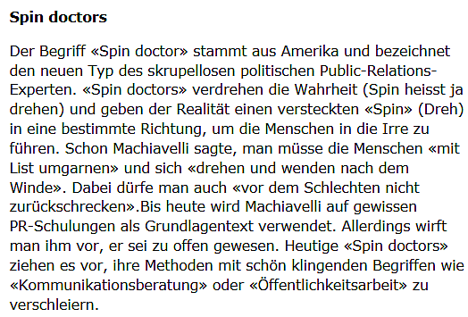Spin Doctors Definition (Gruppe Giordano)