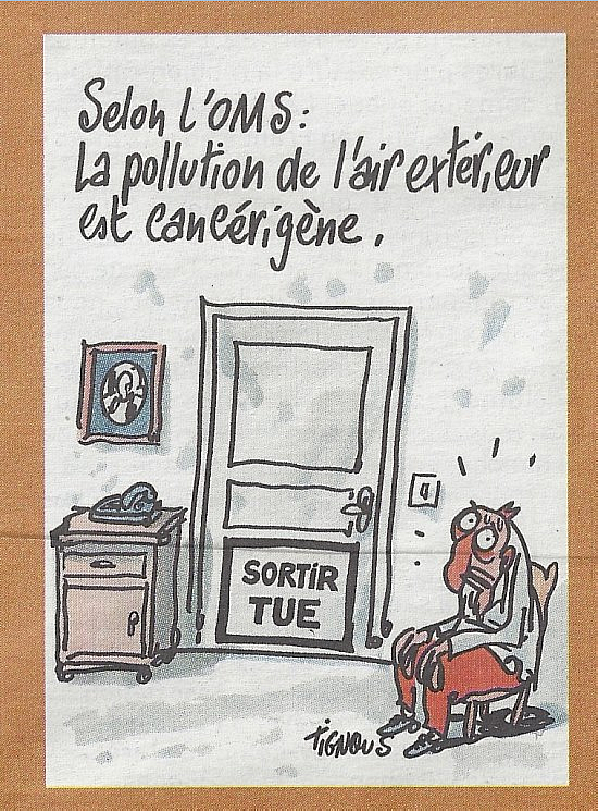 pollution de l'air 'Sortir Tue'