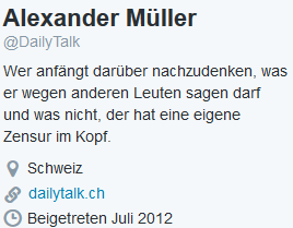 Alexander Müller - Dailytalk - auf Twitter