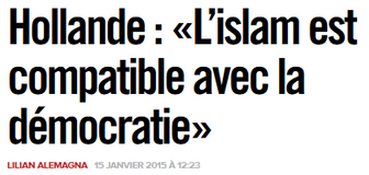 Hollande et l'Islam